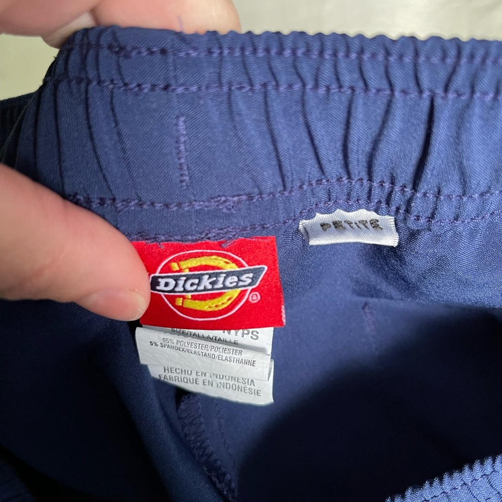 Dickies Navy blue EDS Essentials DK010 Mid Rise Drawstring Pant Petite - Picture 2 of 3